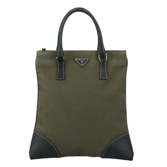 Pre Loved prada Women Khaki Handbags - Picture 2 of 8